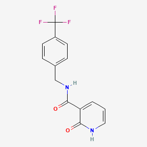 2-oxo-N-[4-(trifluoromethyl)benzyl]-1,2-dihydropyridine-3-carboxamide