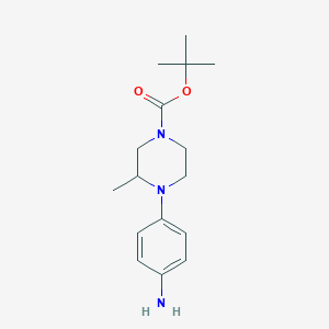 Tert-butyl 4-(4-aminophenyl)-3-methylpiperazine-1-carboxylate