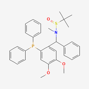 N-{[2-(diphenylphosphanyl)-4,5-dimethoxyphenyl](phenyl)methyl}-N,2-dimethylpropane-2-sulfinamide