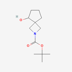 molecular formula C12H21NO3 B12496714 tert-Butyl 5-hydroxy-2-azaspiro[3.4]octane-2-carboxylate 