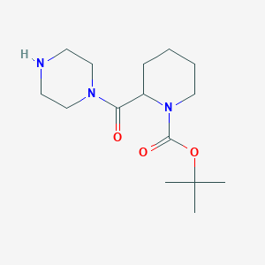 Tert-butyl 2-[(piperazin-1-yl)carbonyl]piperidine-1-carboxylate