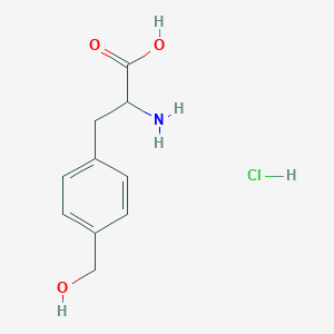 molecular formula C10H14ClNO3 B12496808 2-Amino-3-(4-(hydroxymethyl)phenyl)propanoic acid hydrochloride 