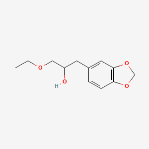 molecular formula C12H16O4 B1249683 1-Ethoxy-3-(3,4-methylenedioxyphenyl)-2-propanol 
