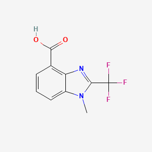 1-Methyl-2-(trifluoromethyl)-1H-benzo[d]imidazole-4-carboxylic acid