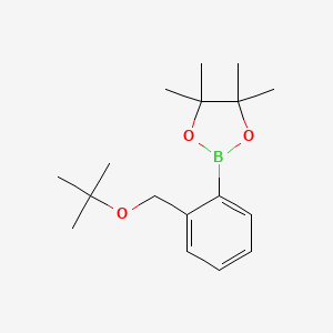 molecular formula C17H27BO3 B12496838 2-(2-(tert-Butoxymethyl)phenyl)-4,4,5,5-tetramethyl-1,3,2-dioxaborolane 