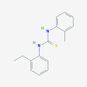 molecular formula C16H18N2S B12496850 1-(2-Ethylphenyl)-3-(2-methylphenyl)thiourea 