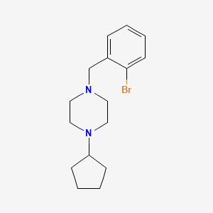 1-(2-Bromobenzyl)-4-cyclopentylpiperazine