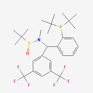 N-{[3,5-bis(trifluoromethyl)phenyl][2-(di-tert-butylphosphanyl)phenyl]methyl}-N,2-dimethylpropane-2-sulfinamide