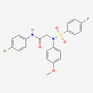 N-(4-bromophenyl)-N~2~-[(4-fluorophenyl)sulfonyl]-N~2~-(4-methoxyphenyl)glycinamide