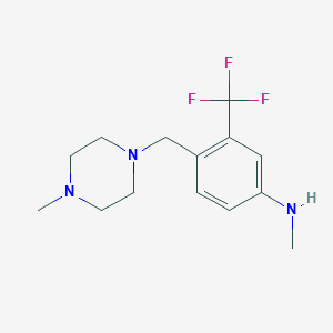 N-Methyl-4-((4-methylpiperazin-1-yl)methyl)-3-(trifluoromethyl)aniline