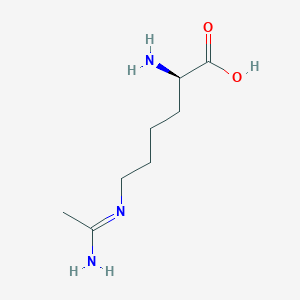 molecular formula C8H17N3O2 B1249691 N6-ethanimidoyl-D-lysine 
