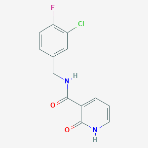 N-(3-chloro-4-fluorobenzyl)-2-oxo-1,2-dihydropyridine-3-carboxamide