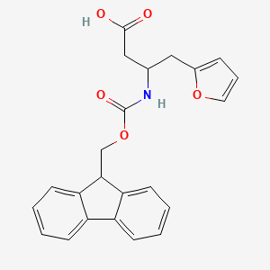 3-{[(9H-fluoren-9-ylmethoxy)carbonyl]amino}-4-(furan-2-yl)butanoic acid