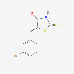 molecular formula C10H6BrNOS2 B12496968 5-(3-Bromobenzylidene)-rhodanine 