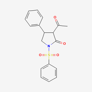 3-Acetyl-4-phenyl-1-(phenylsulfonyl)pyrrolidin-2-one