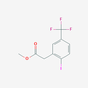 molecular formula C10H8F3IO2 B12497009 Methyl 2-iodo-5-(trifluoromethyl)phenylacetate 