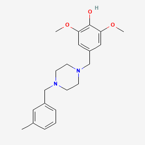 2,6-Dimethoxy-4-{[4-(3-methylbenzyl)piperazin-1-yl]methyl}phenol