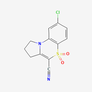 8-chloro-2,3-dihydro-1H-pyrrolo[2,1-c][1,4]benzothiazine-4-carbonitrile 5,5-dioxide