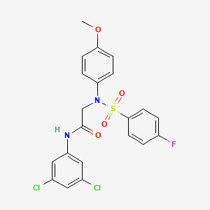 N-(3,5-dichlorophenyl)-N~2~-[(4-fluorophenyl)sulfonyl]-N~2~-(4-methoxyphenyl)glycinamide