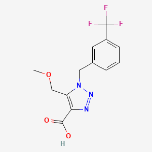 5-(methoxymethyl)-1-[3-(trifluoromethyl)benzyl]-1H-1,2,3-triazole-4-carboxylic acid