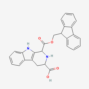 1-(((9H-Fluoren-9-yl)methoxy)carbonyl)-2,3,4,9-tetrahydro-1H-pyrido[3,4-b]indole-3-carboxylic acid