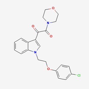 1-{1-[2-(4-chlorophenoxy)ethyl]-1H-indol-3-yl}-2-(morpholin-4-yl)ethane-1,2-dione