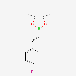 2-[2-(4-fluorophenyl)ethenyl]-4,4,5,5-tetramethyl-1,3,2-dioxaborolane