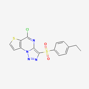 5-Chloro-3-[(4-ethylphenyl)sulfonyl]thieno[2,3-e][1,2,3]triazolo[1,5-a]pyrimidine