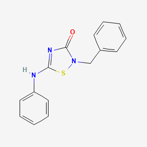 2-Benzyl-5-(phenylamino)-1,2,4-thiadiazol-3(2H)-one