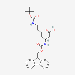 molecular formula C27H34N2O6 B12497203 Fmoc-beta-holys(boc)-oh 