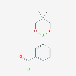 3-(5,5-Dimethyl-1,3,2-dioxaborinan-2-yl)benzoyl chloride