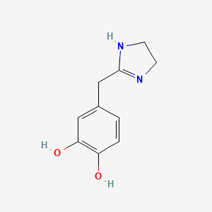 molecular formula C10H12N2O2 B1249728 2-(3,4-Dihydroxybenzyl)imidazoline CAS No. 72143-18-1