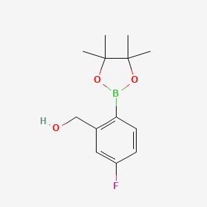 (5-Fluoro-2-(4,4,5,5-tetramethyl-1,3,2-dioxaborolan-2-yl)phenyl)methanol