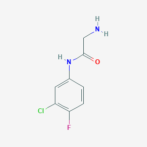 N-(3-chloro-4-fluorophenyl)glycinamide