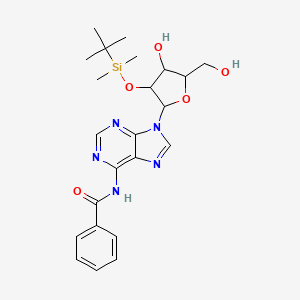 N-(9-{3-[(tert-butyldimethylsilyl)oxy]-4-hydroxy-5-(hydroxymethyl)oxolan-2-yl}purin-6-yl)benzamide