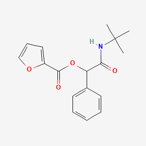 (Tert-butylcarbamoyl)(phenyl)methyl furan-2-carboxylate