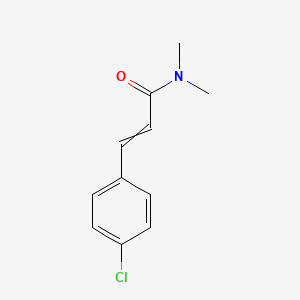 molecular formula C11H12ClNO B12497384 3-(4-chlorophenyl)-N,N-dimethylprop-2-enamide CAS No. 23784-70-5