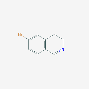 molecular formula C9H8BrN B12497388 6-Bromo-3,4-dihydroisoquinoline 