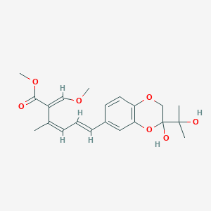 molecular formula C21H26O7 B1249739 Strobilurin N 
