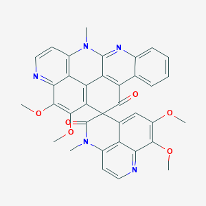 molecular formula C36H27N5O6 B1249740 Lihouidine 