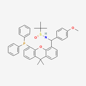 N-{[5-(diphenylphosphanyl)-9,9-dimethylxanthen-4-yl](4-methoxyphenyl)methyl}-2-methylpropane-2-sulfinamide