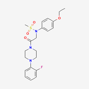 N-(4-ethoxyphenyl)-N-{2-[4-(2-fluorophenyl)piperazin-1-yl]-2-oxoethyl}methanesulfonamide