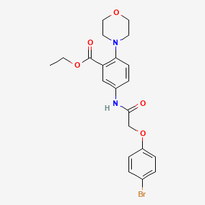 Ethyl 5-{[(4-bromophenoxy)acetyl]amino}-2-(morpholin-4-yl)benzoate