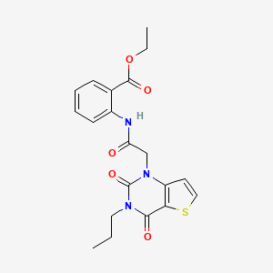 ethyl 2-{[(2,4-dioxo-3-propyl-3,4-dihydrothieno[3,2-d]pyrimidin-1(2H)-yl)acetyl]amino}benzoate