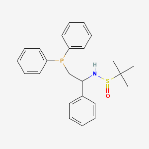 N-(2-(Diphenylphosphanyl)-1-phenylethyl)-2-methylpropane-2-sulfinamide