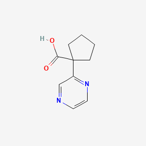 1-(Pyrazin-2-yl)cyclopentane-1-carboxylic acid