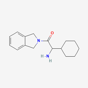 2-Amino-2-cyclohexyl-1-(1,3-dihydroisoindol-2-YL)ethanone