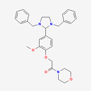 2-[4-(1,3-Dibenzylimidazolidin-2-yl)-2-methoxyphenoxy]-1-(morpholin-4-yl)ethanone