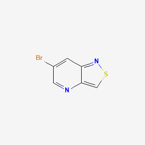 molecular formula C6H3BrN2S B12497747 6-Bromoisothiazolo[4,3-b]pyridine 