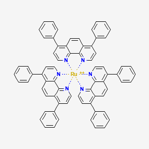 molecular formula C72H48N6Ru+2 B1249775 Tris(4,7-diphenyl-1,10-phenanthroline)ruthenium(2+) 